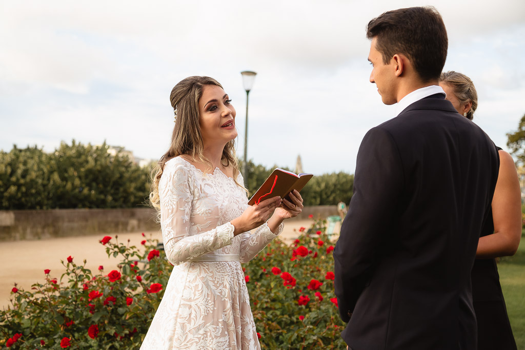 Elopement Wedding photographer - Troca de votos de casamento em Paris