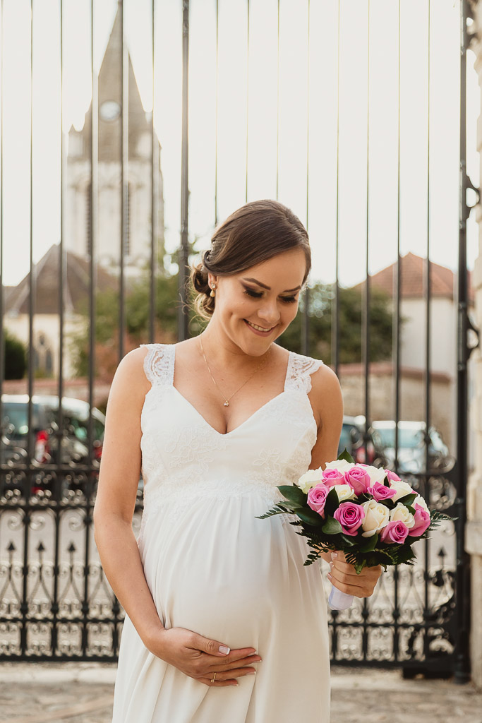 La mariée arrive au Château du Prieuré