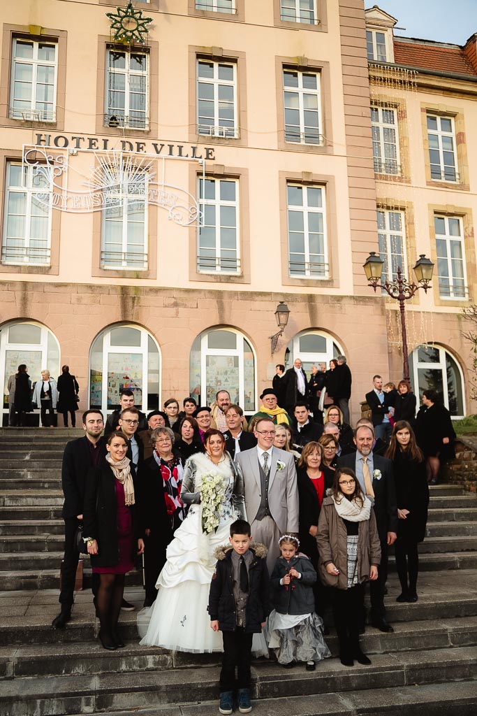 Photos de groupes à la mairie de Bitche