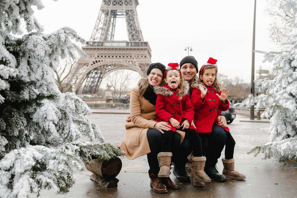 Shooting famille séance photo de noël à Paris - Idée cadeau Noël pour 2021